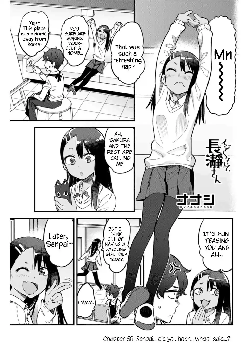 Please don't bully me, Nagatoro Chapter 58 1